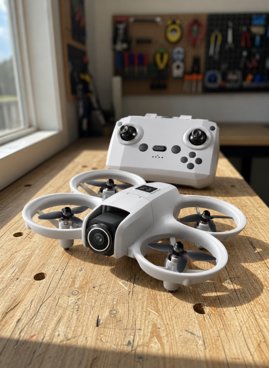 K5 Mini Camera Drone with Obstacle Avoidance & Optical Flow Hover