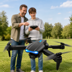 E99 Pro Foldable Beginner Drone with Dual Camera & 2 Batteries